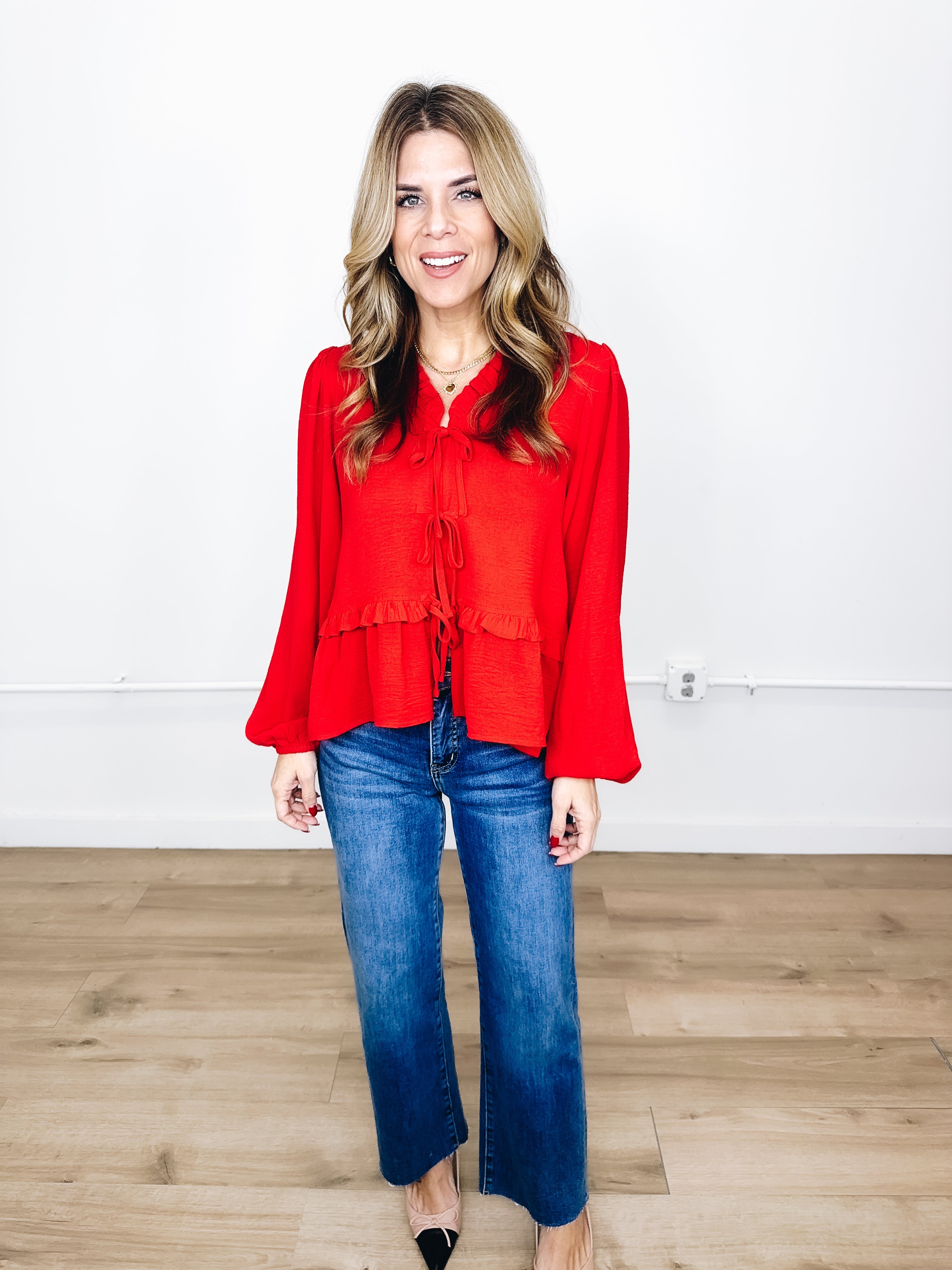 Baylor Cropped Wide Leg Jeans- Medium